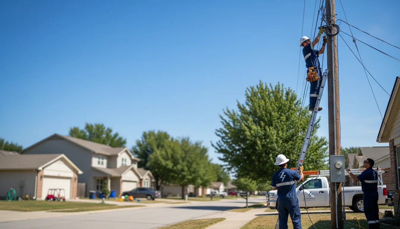 Residential electrician providing installation services in Clayton, GA